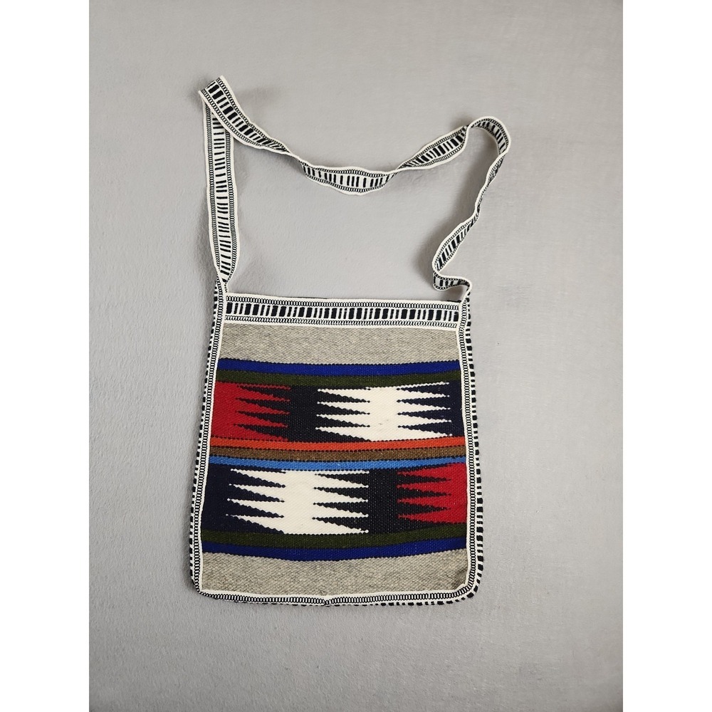 Cotton Purse Made In Ecuador Multicolor Aztec